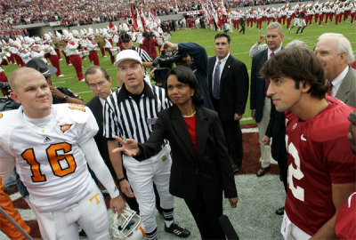 Condoleeza Rice Tosses Coin (October 13, 2007)