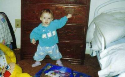 Baby Sarah Standing!  (c. 1994)