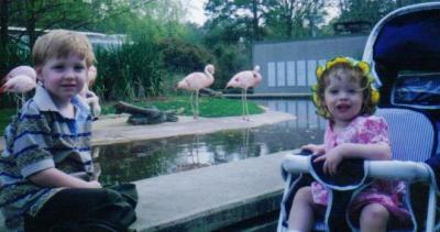 Jacob, Sarah, and Flamingos  (c. 1995)