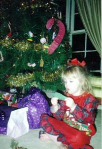 Reading at Three Years Old!  (c. 1996)