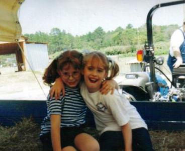 Sarah and Brook on a Hayride  (c. 2000)