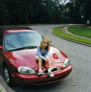 Sarah Sitting on a Sable  (c. 2000)