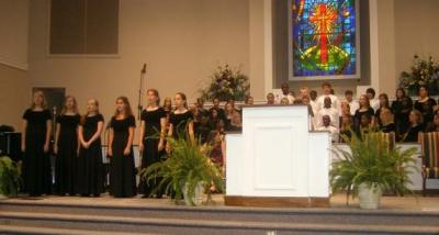 Singing at Honors Day  (c. 2007)