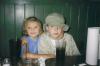 Haley and Jacob at a Restaurant (c. 2001)