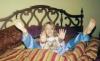 Sarah Clowning on the Bed (c. 2003)