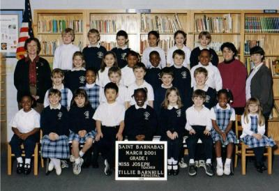 Sarah in First Grade (c. March 2001)