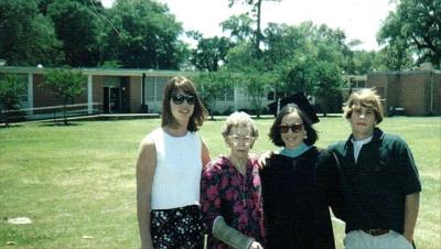 Kelly, Mimi, Sylvia, and Trey (c. 1997)