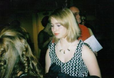 Sarah Mingling with Audience after Smokey Joe's Cafe (c.2005)