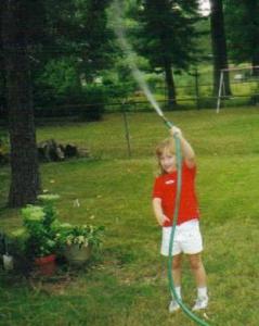 Sarah and the Water Hose (c. 1999)