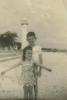 Warren and Kathleen at Biloxi Beach (c. 1948)