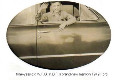 Warren in D.F.'s New Ford (c. 1949)