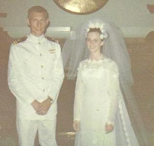 Lt. J.G. George Devan Green and Wife  (c. 1967)