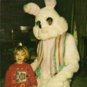 Sarah and the Easter Bunny  (c. 1996)