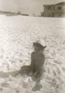 Carol at PC Beach (c. 1947)