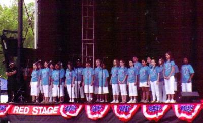 Singing on the Mall in D.C. (April, 2007)